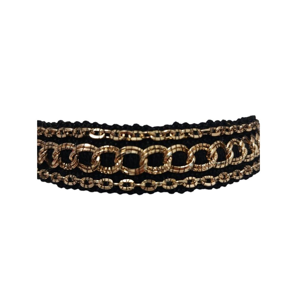 Exotic Choker Black Gold 3D Necklace Formal Glam Party Whimsigoth Holiday Prom